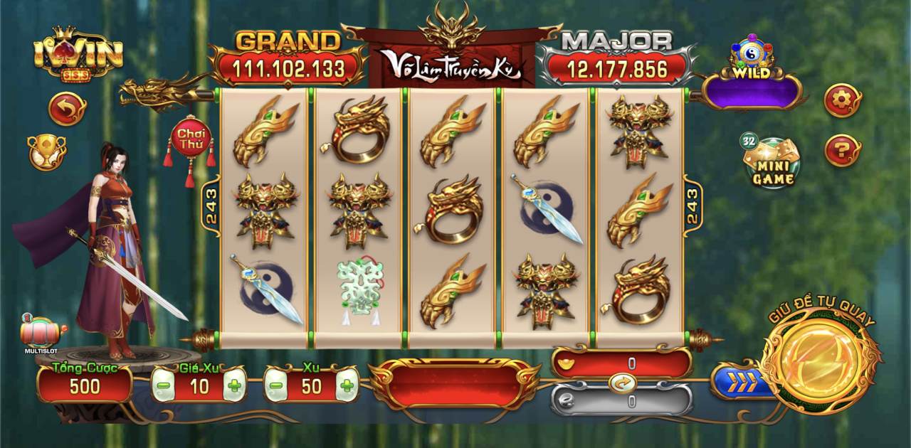 Slot game Võ Lâm Truyền Kỳ Iwin rất được ưa chuộng
